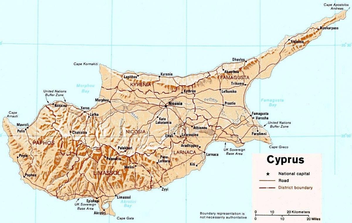 нарийвчилсан зураг Кипр арал
