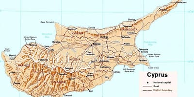 Paphos Кипр аялал жуулчлалын газрын зураг