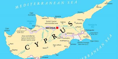 Газрын зураг харагдаж байгаа Кипр
