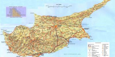 Кипр наран шарлагын газар газрын зураг